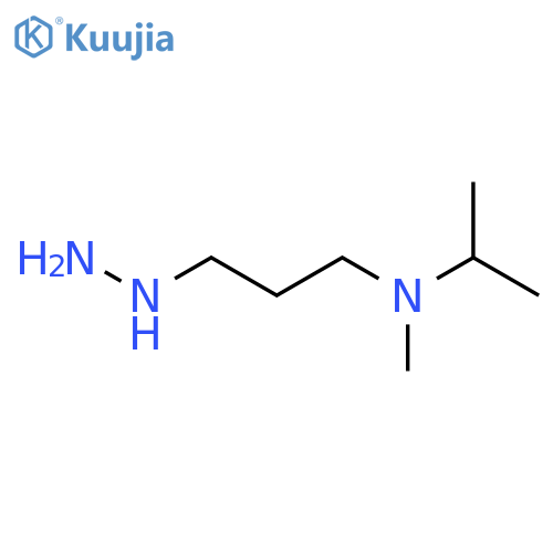 {3-methyl(propan-2-yl)aminopropyl}hydrazine structure