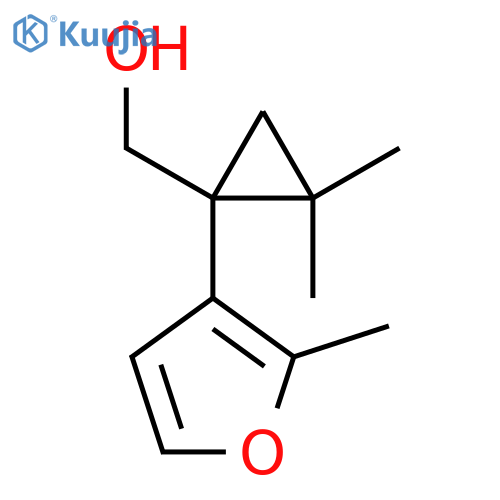 2,2-dimethyl-1-(2-methylfuran-3-yl)cyclopropylmethanol structure