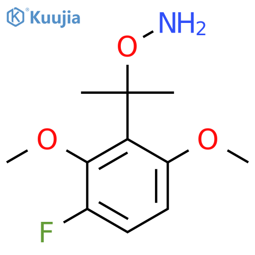 O-2-(3-fluoro-2,6-dimethoxyphenyl)propan-2-ylhydroxylamine structure