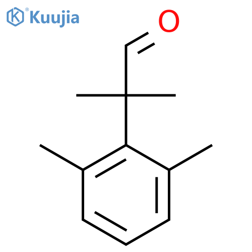 2-(2,6-dimethylphenyl)-2-methylpropanal structure