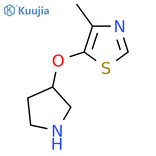 4-methyl-5-(pyrrolidin-3-yloxy)-1,3-thiazole structure