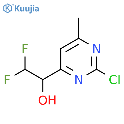 1-(2-chloro-6-methylpyrimidin-4-yl)-2,2-difluoroethan-1-ol structure