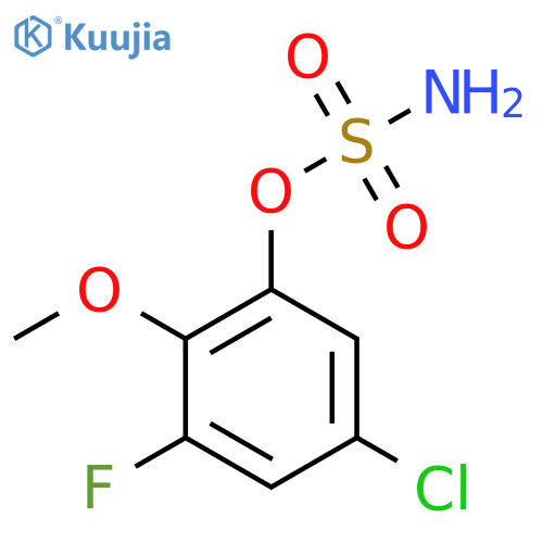 5-chloro-3-fluoro-2-methoxyphenyl sulfamate structure