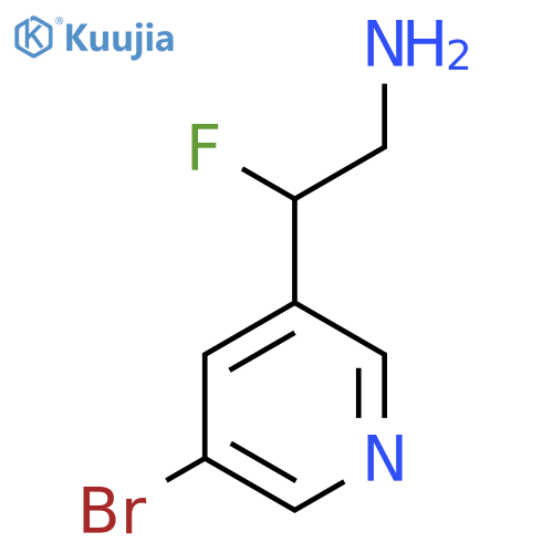 2-(5-Bromopyridin-3-yl)-2-fluoroethan-1-amine structure