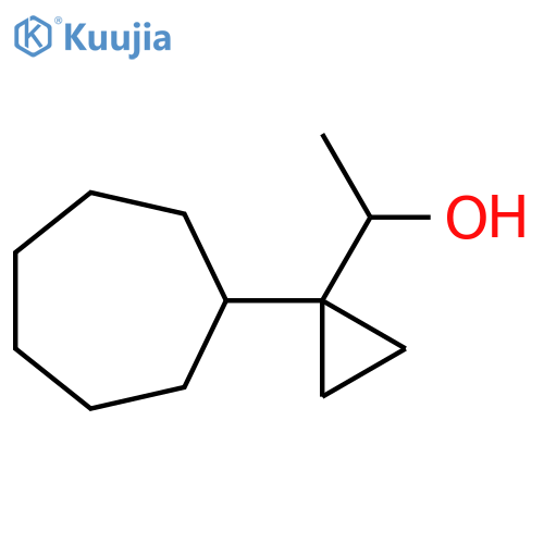 1-(1-cycloheptylcyclopropyl)ethan-1-ol structure
