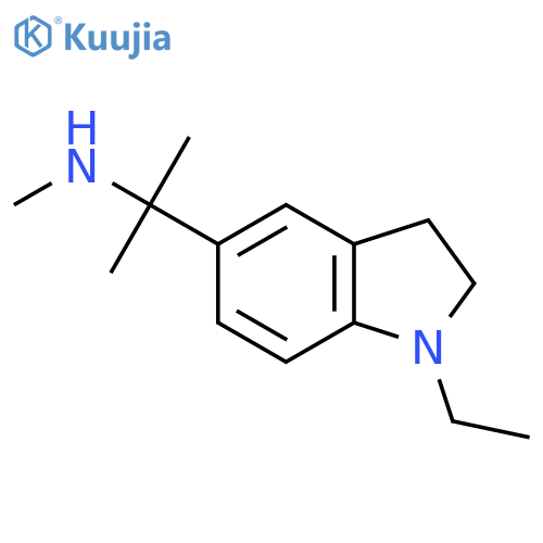 2-(1-ethyl-2,3-dihydro-1H-indol-5-yl)propan-2-yl(methyl)amine structure