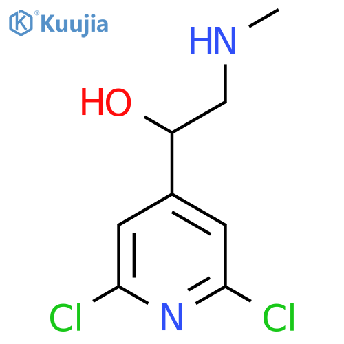 1-(2,6-dichloropyridin-4-yl)-2-(methylamino)ethan-1-ol structure