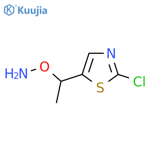 O-1-(2-chloro-1,3-thiazol-5-yl)ethylhydroxylamine structure