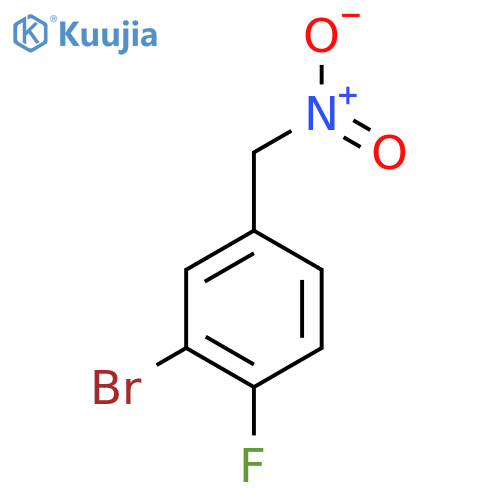 2-bromo-1-fluoro-4-(nitromethyl)benzene structure
