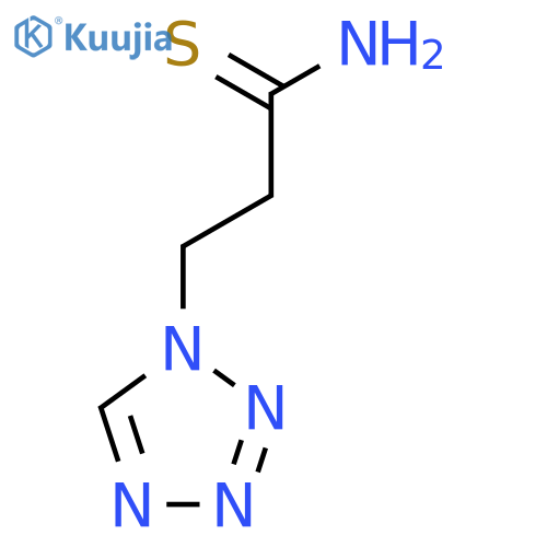 3-(1H-1,2,3,4-tetrazol-1-yl)propanethioamide structure