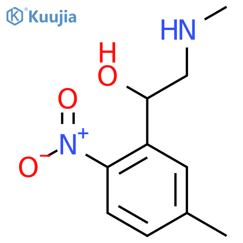 1-(5-methyl-2-nitrophenyl)-2-(methylamino)ethan-1-ol structure