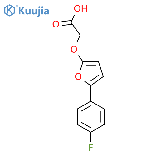 2-{5-(4-fluorophenyl)furan-2-yloxy}acetic acid structure