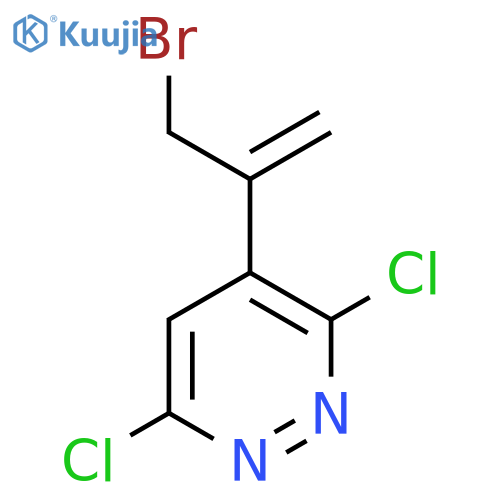 4-(3-bromoprop-1-en-2-yl)-3,6-dichloropyridazine structure