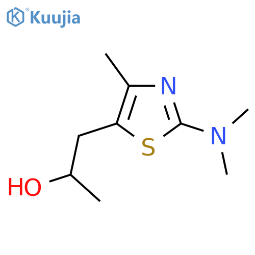 1-2-(dimethylamino)-4-methyl-1,3-thiazol-5-ylpropan-2-ol structure