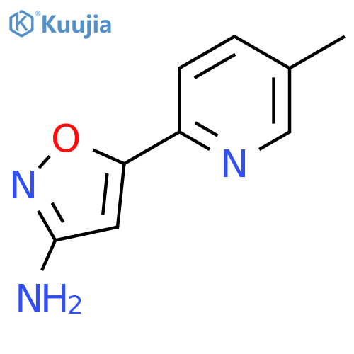 5-(5-methylpyridin-2-yl)-1,2-oxazol-3-amine structure