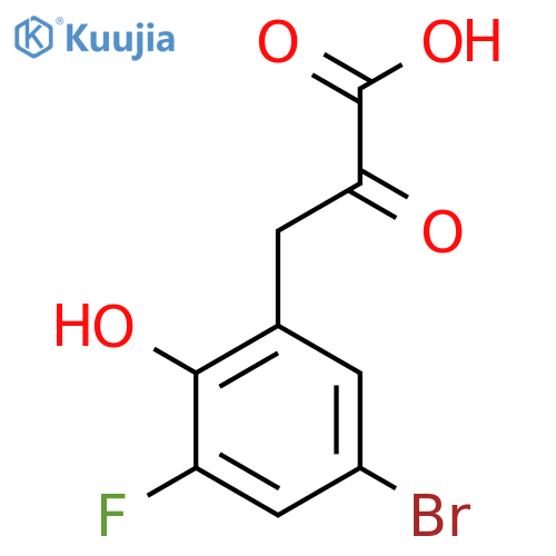 3-(5-bromo-3-fluoro-2-hydroxyphenyl)-2-oxopropanoic acid structure