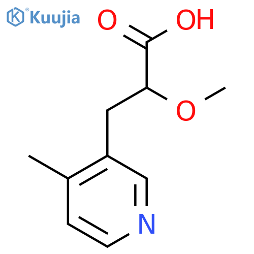 2-methoxy-3-(4-methylpyridin-3-yl)propanoic acid structure