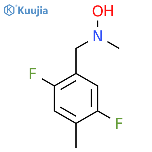 N-(2,5-difluoro-4-methylphenyl)methyl-N-methylhydroxylamine structure
