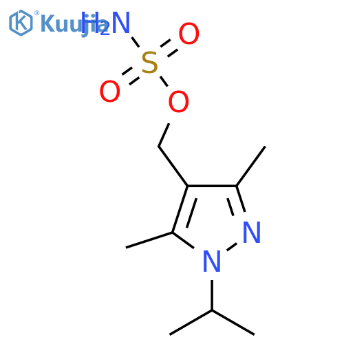 3,5-dimethyl-1-(propan-2-yl)-1H-pyrazol-4-ylmethyl sulfamate structure