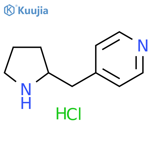 4-(pyrrolidin-2-yl)methylpyridine dihydrochloride structure