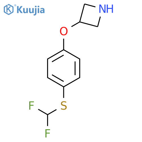3-{4-(difluoromethyl)sulfanylphenoxy}azetidine structure