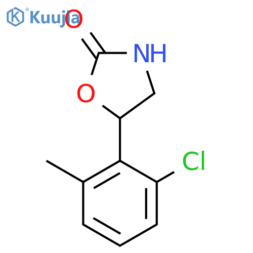 5-(2-chloro-6-methylphenyl)-1,3-oxazolidin-2-one structure