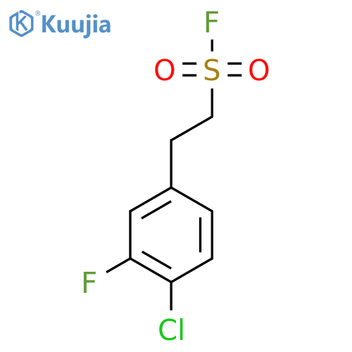 2-(4-chloro-3-fluorophenyl)ethane-1-sulfonyl fluoride structure