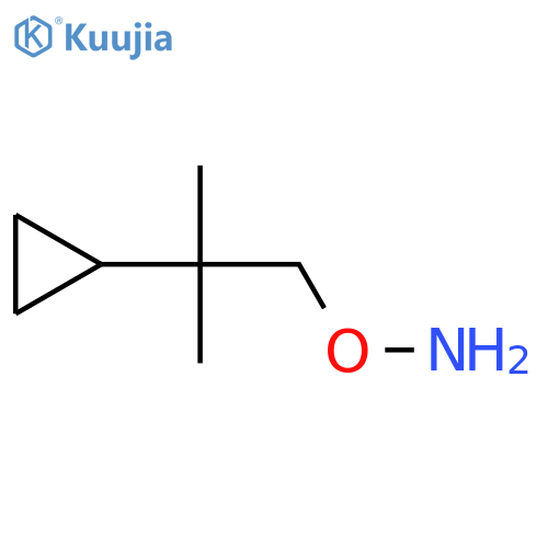 O-(2-cyclopropyl-2-methylpropyl)hydroxylamine structure