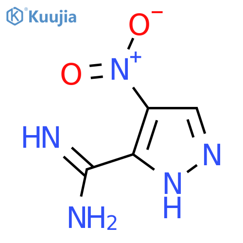 4-nitro-1H-pyrazole-3-carboximidamide structure