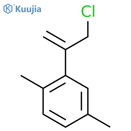 2-(3-Chloroprop-1-en-2-yl)-1,4-dimethylbenzene structure