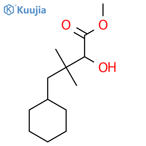 methyl 4-cyclohexyl-2-hydroxy-3,3-dimethylbutanoate structure
