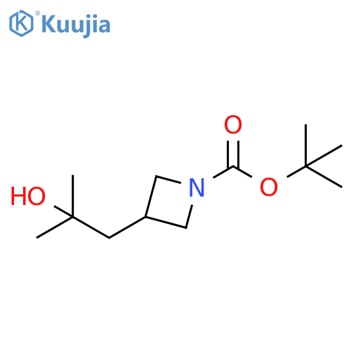 tert-butyl 3-(2-hydroxy-2-methylpropyl)azetidine-1-carboxylate structure