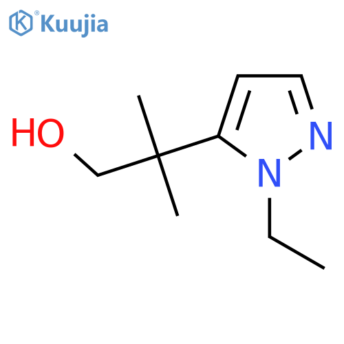 2-(1-ethyl-1H-pyrazol-5-yl)-2-methylpropan-1-ol structure