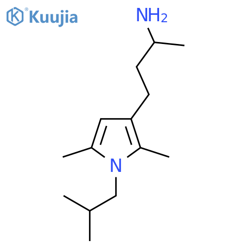 4-[2,5-dimethyl-1-(2-methylpropyl)-1H-pyrrol-3-yl]butan-2-amine structure
