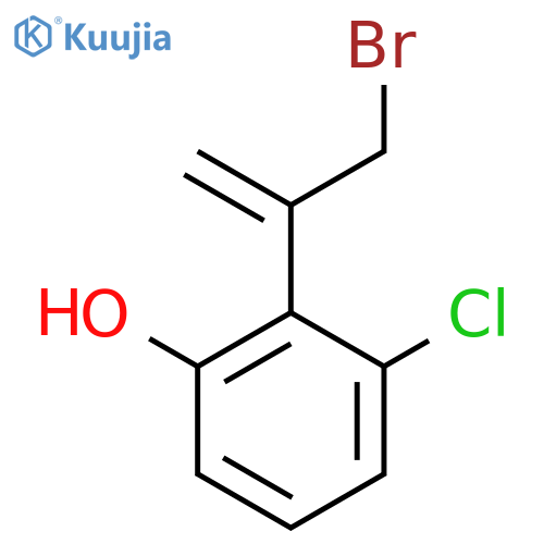 2-(3-Bromoprop-1-en-2-yl)-3-chlorophenol structure