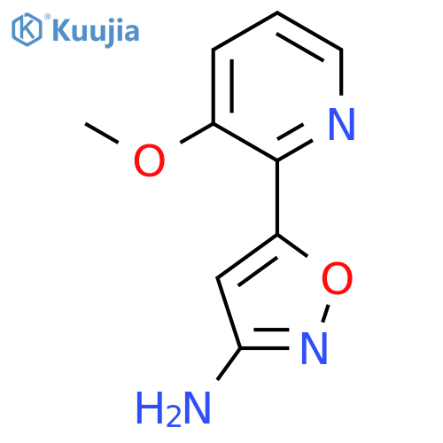 5-(3-methoxypyridin-2-yl)-1,2-oxazol-3-amine structure
