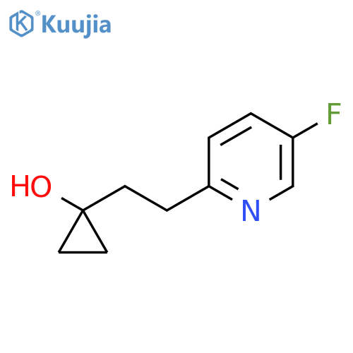 1-[2-(5-Fluoropyridin-2-yl)ethyl]cyclopropan-1-ol structure