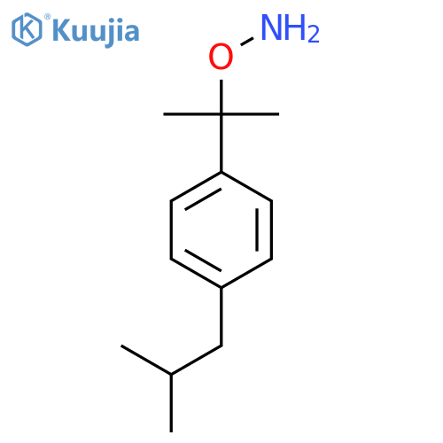 O-{2-4-(2-methylpropyl)phenylpropan-2-yl}hydroxylamine structure