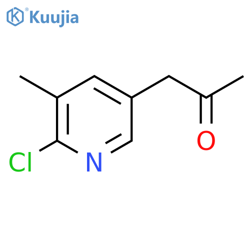 1-(6-chloro-5-methylpyridin-3-yl)propan-2-one structure