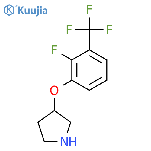 3-2-fluoro-3-(trifluoromethyl)phenoxypyrrolidine structure