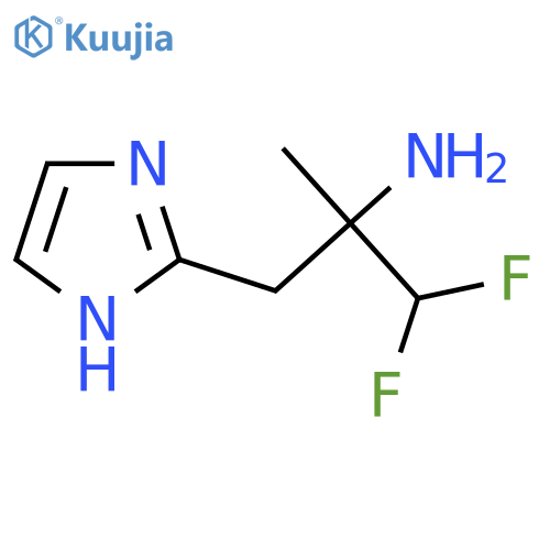 1,1-difluoro-3-(1H-imidazol-2-yl)-2-methylpropan-2-amine structure