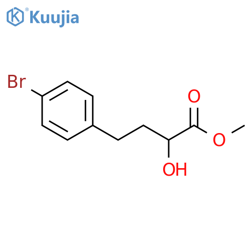 methyl 4-(4-bromophenyl)-2-hydroxybutanoate structure