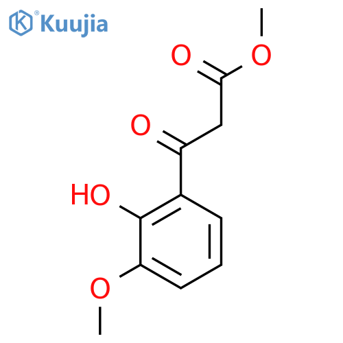 methyl 3-(2-hydroxy-3-methoxyphenyl)-3-oxopropanoate structure