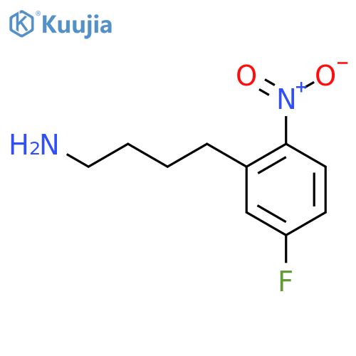 4-(5-Fluoro-2-nitrophenyl)butan-1-amine structure