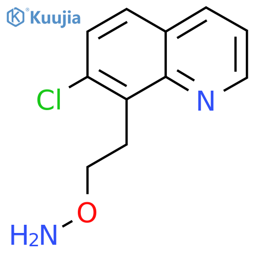 O-2-(7-chloroquinolin-8-yl)ethylhydroxylamine structure