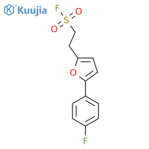 2-5-(4-fluorophenyl)furan-2-ylethane-1-sulfonyl fluoride structure