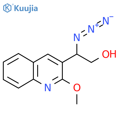 2-azido-2-(2-methoxyquinolin-3-yl)ethan-1-ol structure