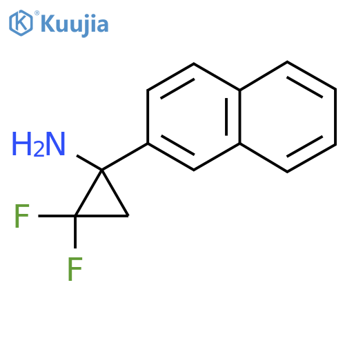 2,2-Difluoro-1-(naphthalen-2-yl)cyclopropan-1-amine structure