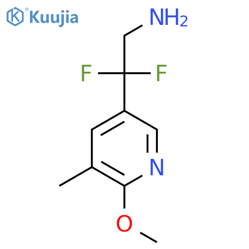 2,2-difluoro-2-(6-methoxy-5-methylpyridin-3-yl)ethan-1-amine structure