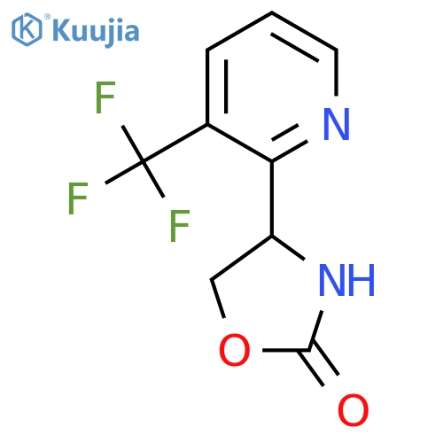 4-3-(trifluoromethyl)pyridin-2-yl-1,3-oxazolidin-2-one structure